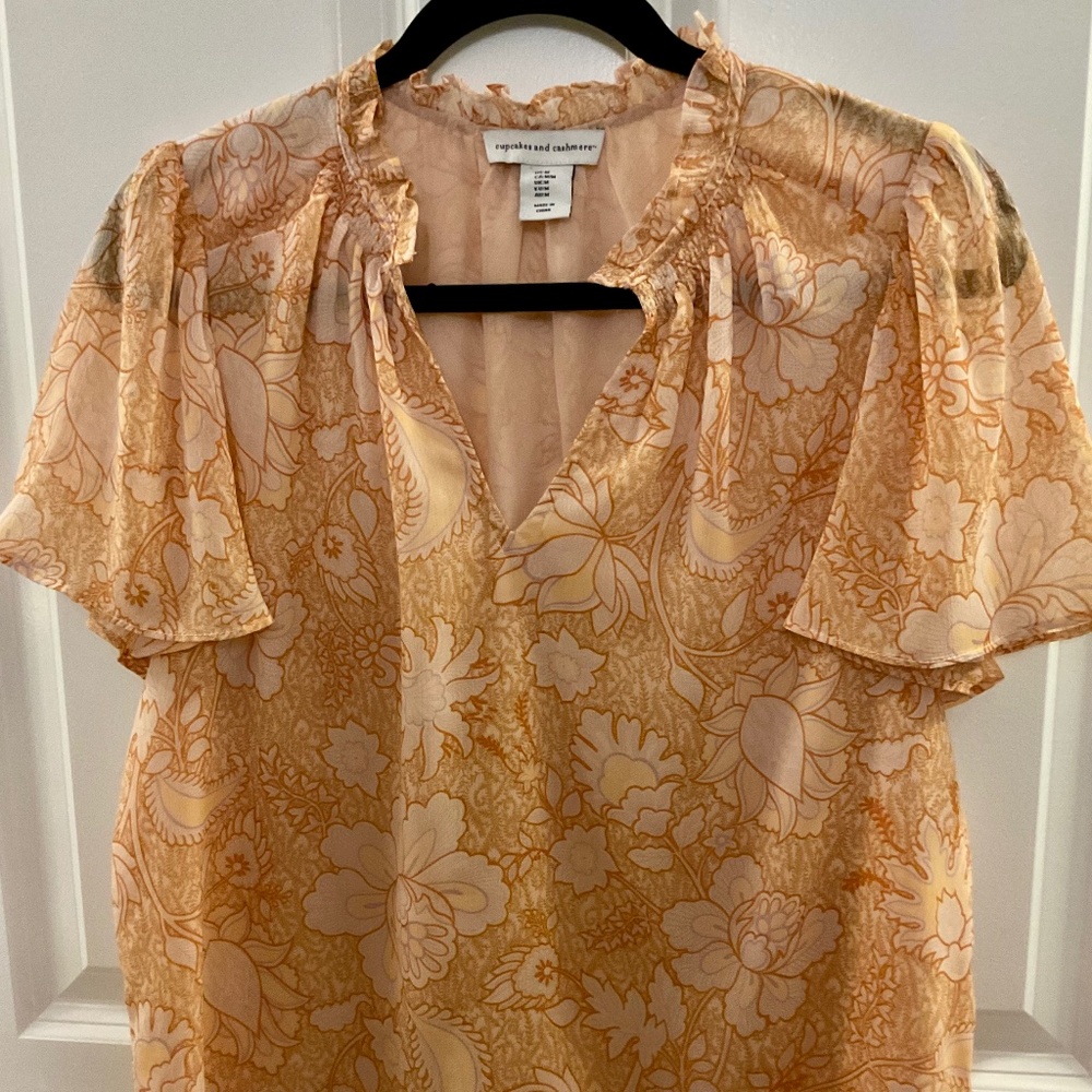 Cupcakes and Cashmere Ruffle Blouse